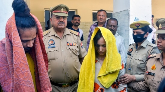 Accused Muskan Rastogi and Sahil Shukla. (PTI)