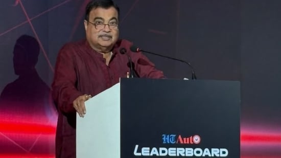 Nitin Gadkari speaks at the HT Auto Leaderboard Awards 2026.