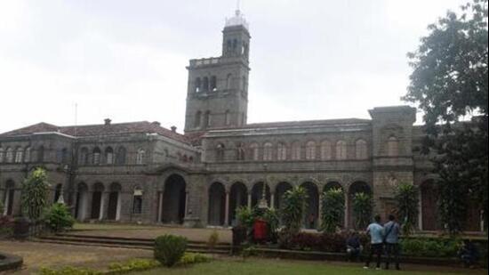Pune, India - Dec. 5, 2017: Main building of Savitribai Phule Pune University (SPPU) in Pune, India, on Tuesday, December 5, 2017. (Photo by Pratham Gokhale/Hindustan Times) (Pratham Gokhale/HT Photo)