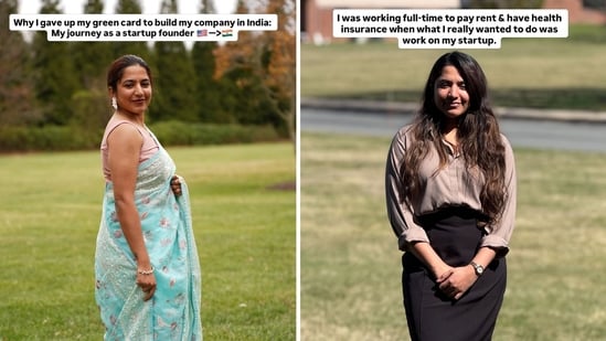 The founder, who left her life in the US to work in India. 
