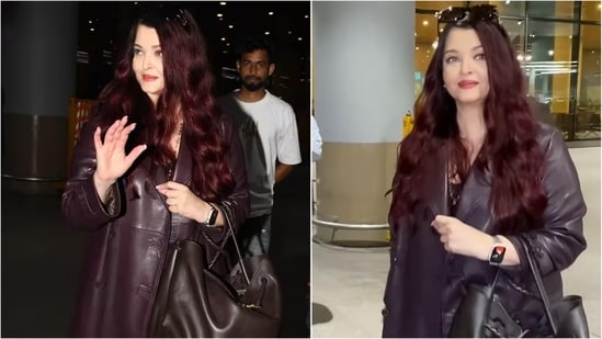 Aishwarya Rai returned to Mumbai in a casual yet elegant outfit.