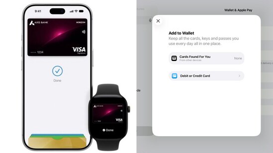 Customers with Axis Bank-issued Visa and Mastercard credit cards can add their cards to Apple Pay