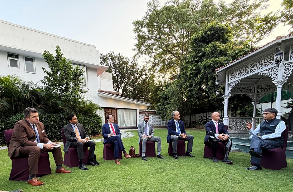 Foreign Secretary Vikram Misri meets a bipartisan US Congressional delegation led by Chairman of the House Foreign Affairs Committee, Rep. Brian Mast, in New Delhi on Sunday. (@MEAIndia X/ANI Photo) Foreign Secretary Vikram Misri meets a bipartisan US Congressional delegation led by Chairman of the House Foreign Affairs Committee, Rep. Brian Mast, in New Delhi on Sunday. (@MEAIndia X/ANI Photo)