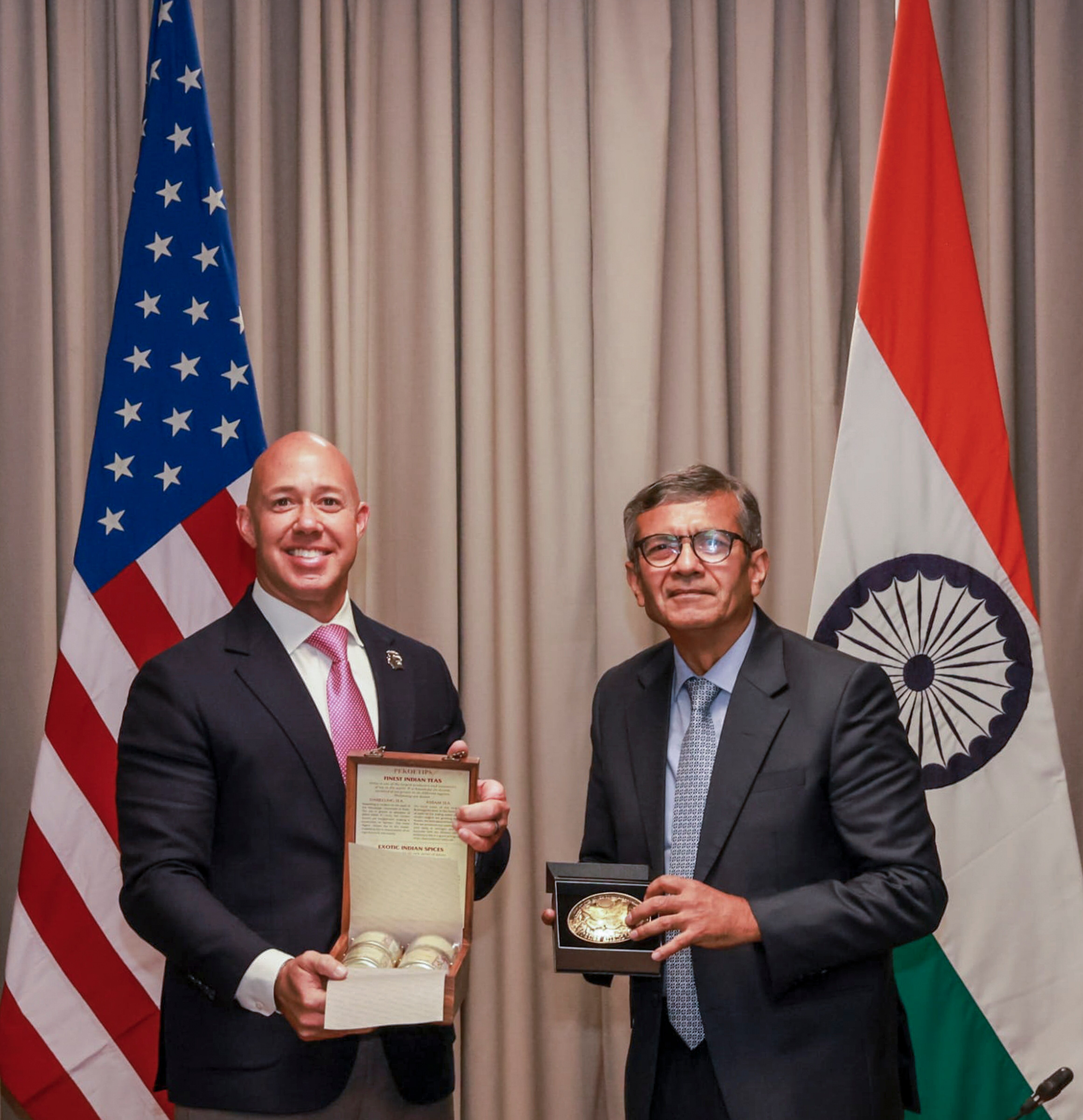 Defence Secretary Rajesh Kumar Singh and US House Foreign Affairs Committee Chairman Brian Mast in New Delhi on Sept. 28, 2026. (@SpokespersonMoD/X via PTI) Defence Secretary Rajesh Kumar Singh and US House Foreign Affairs Committee Chairman Brian Mast in New Delhi on Sept. 28, 2026. (@SpokespersonMoD/X via PTI)