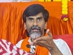 **EDS: THIRD PARTY IMAGE** In this screengrab from a video posted on Sept. 13, 2026, activist Manoj Jarange addresses a press conference over the ongoing Maratha quota agitation, in Jalna district, Maharashtra. (Handout via PTI Photo) (PTI09_13_2026_000188B) (Handout)