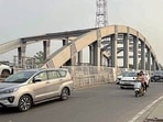 A view of Jagroan Bridge in Ludhiana. (HT Photo)