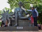 Gram it: On the eve of Gandhi Jayanti (October 2), a cleanliness drive was organised at the Gandhi Selfie Point, near Rajghat crossing in the Capital. Here's how Gandhi Smriti's vice chairman, Vijay Goel was spotted cleaning the Gandhi's statue within the complex. Are you ready for some Gandhigiri, too? 