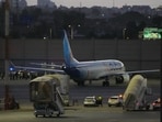 flydubai incident LIVE: A FlyDubai aircraft carrying Israelis who experienced an emergency landing in Saudi Arabia is seen parked at Ben Gurion International Airport, near Tel Aviv, Israel.