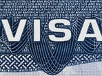 This illustration picture shows a US visa in a passport in Mexico City on August 25, 2026. 