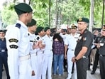 NCC Director General Lt Gen Virendra Vats reviewed NCC activities during his visit to Pune on Wednesday and said lack of dedicated training facilities makes it difficult to provide training to cadets. (HT)