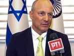 Israeli Ambassador to India Reuven Azar speaks about the Flydubai incident, in New Delhi, Thursday, Oct. 1, 2026. 