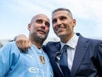 Pep Guardiola has shown his support for his former club.