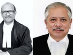 Justice Sandeep Mehta (left) and Rajasthan High Court Acting Chief Justice Sanjeev Prakash Sharma.
