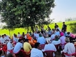 The 24-hour community vigil has now become the village’s first line of defence against drugs. (HT Photo)