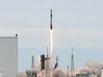 SpaceX Falcon 9 rocket topped with the Crew Dragon capsule lifts off for NASA's SpaceX Crew-13 mission from Space Launch Complex 40 at Cape Canaveral, Florid.