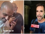flydubai flight passenger Yaniv Hayun (L) along with three others, including Assaf Rajuan (R) helped Indian captain Smit Machchhar neutralise the co-pilot who allegedly attacked 