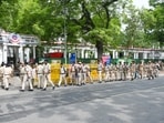 Security personnel presence at Parliament Police Station on September 4.