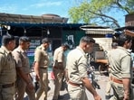 Police said they carried out the cremation in accordance with legal procedure. (Sunil Ghosh / Hindustan Times) Police said they carried out the cremation in accordance with legal procedure. (Sunil Ghosh / Hindustan Times)