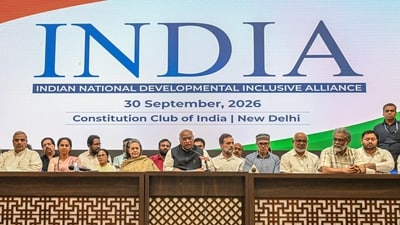 On Wednesday, the issue of CEC removal didn’t figure in the official discussions of the INDIA bloc meeting. (Sonu Mehta/ HT Photo)