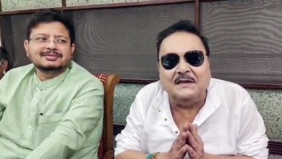 Madan Mitra resigned from the Trinamool Congress in June and joined the rebel camp. (ANI Video Grab) Madan Mitra resigned from the Trinamool Congress in June and joined the rebel camp. (ANI Video Grab)