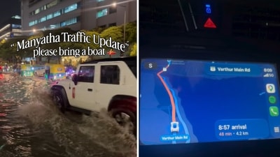 Scenes from Bengaluru after rainfall. 