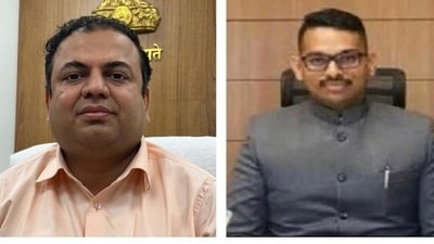 The Gujarat government on Thursday compulsorily retired two Indian Administrative Service (IAS) officers, The Gujarat government on Thursday compulsorily retired two Indian Administrative Service (IAS) officers,