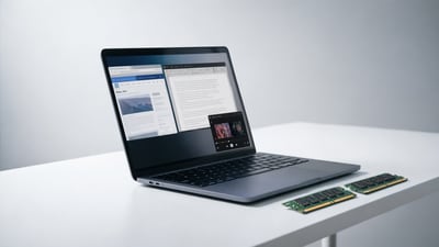 The right amount of RAM depends on how you actually use your laptop. (AI Generated)