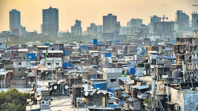 Mumbai, India - November 13, 2024: A view of the Behrampada Slums, Bandra East in Mumbai, India, on Wednesday, November 13, 2024. (Photo by Satish Bate/ Hindustan Times) (Hindustan Times) Mumbai, India - November 13, 2024: A view of the Behrampada Slums, Bandra East in Mumbai, India, on Wednesday, November 13, 2024. (Photo by Satish Bate/ Hindustan Times) (Hindustan Times)
