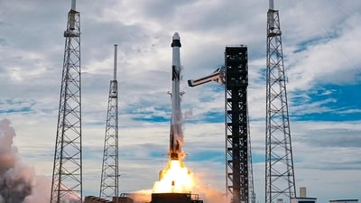 SpaceX plans three rocket launches on October 1, including an astronaut mission and a launch carrying 130 payloads. (@SpaceX/X via PTI Photo)(PTI10_01_2026_000394B) (@SpaceX) SpaceX plans three rocket launches on October 1, including an astronaut mission and a launch carrying 130 payloads. (@SpaceX/X via PTI Photo)(PTI10_01_2026_000394B) (@SpaceX)