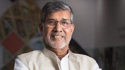 Satyarthi spoke about a new framework for the future of the technology, which he calls Compassionate AI. (Kailash Satyarthi children’s foundation website)