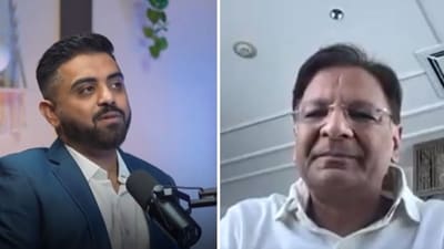 Pilot Captain Smit Machchhar (L), SpiceJet CMD Ajay Singh (R). (Screengrab, X/@ANI) Pilot Captain Smit Machchhar (L), SpiceJet CMD Ajay Singh (R). (Screengrab, X/@ANI)