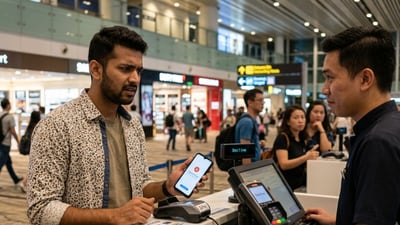 Traveller shares his experience of using UPI in Singapore. (Representational image generated using AI)