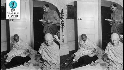 Without mincing words, and with great economy of expression, Gulzar says that just as Gandhi’s legacy lives, so does that opposing view that killed him. (Getty Images) Without mincing words, and with great economy of expression, Gulzar says that just as Gandhi’s legacy lives, so does that opposing view that killed him. (Getty Images)