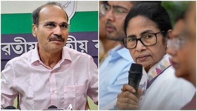 কংগ্রেস নেতা অধীর রঞ্জন চৌধুরী ও প্রাক্তন মুখ্যমন্ত্রী মমতা বন্দ্যোপাধ্যায় (সৌজন্যে এক্স )