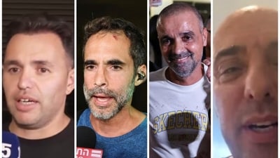 L to R: Israeli nationals Shota Musaev, Assaf Rajuan, Yaniv Hayun, and Zvika Manes. (AFP, X/@i24NEWS_He, timesofisrael.com ) L to R: Israeli nationals Shota Musaev, Assaf Rajuan, Yaniv Hayun, and Zvika Manes. (AFP, X/@i24NEWS_He, timesofisrael.com )