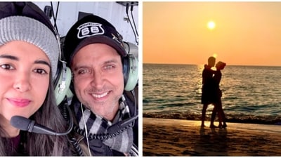 Hrithik Roshan and Saba Azad shared pictures from their vacation. Hrithik Roshan and Saba Azad shared pictures from their vacation.