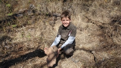 Nine-year-old Matthew Berger discovered a unique clavicle in South Africa's Malapa in 2008, later identified as Australopithecus sediba. (Image Credits: X/ @Matty_Berger98) Nine-year-old Matthew Berger discovered a unique clavicle in South Africa's Malapa in 2008, later identified as Australopithecus sediba. (Image Credits: X/ @Matty_Berger98)