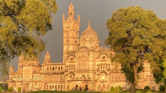 Laxmi Vilas Palace is home to the Gaekwad royal family of Baroda.