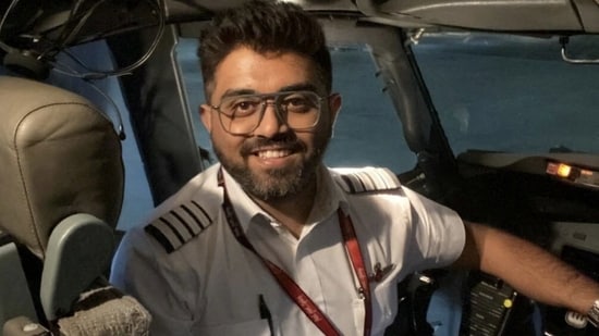 Indian pilot Smit Machchhar, who the leaders of Israel and India hailed as a hero for saving passengers. (via REUTERS)