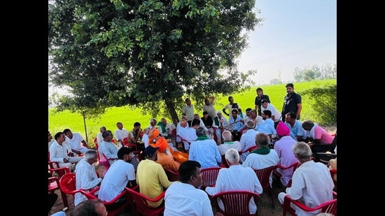 The 24-hour community vigil has now become the village’s first line of defence against drugs. (HT Photo)