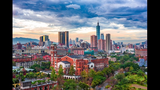 The Taipei skyline over the National Taiwan University (Shutterstock)
