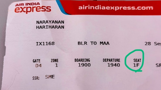 Passenger shares how he moved to better seats on his Air India Express flight.