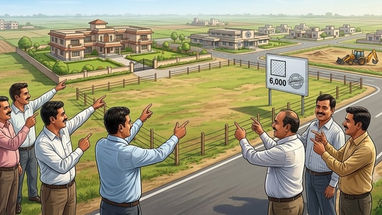The Uttar Pradesh Cabinet has cleared an important change in the way land-use approvals are processed, handing development authority boards, including the Ghaziabad Development Authority (GDA). (Picture for representational purposes only) (Gemini Generated Photo )