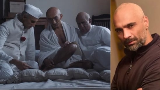 Writer Divy Nidhi Sharma and a still from Freedom at Midnight