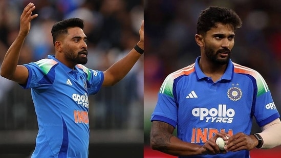 Mohammed Siraj, left, and Nitish Reddy are two classic examples of the lack of clarity in India's bowling plans.