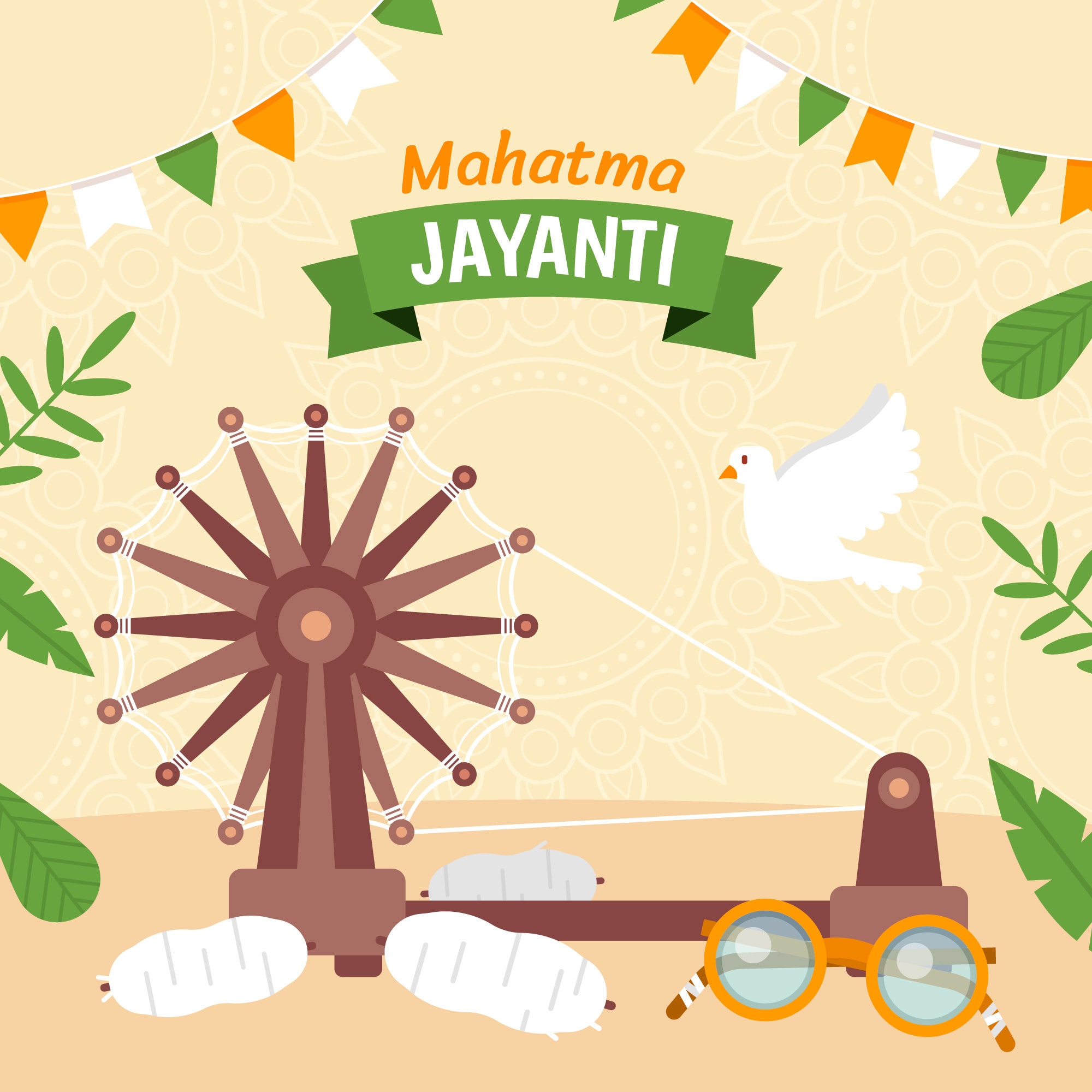 Spread the message of love and peace on Gandhi Jayanti. (Picture credit: Canva) Spread the message of love and peace on Gandhi Jayanti. (Picture credit: Canva)
