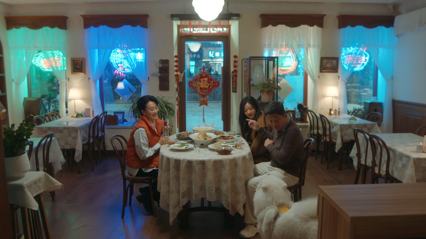 The production found a real Russian-style private restaurant on West 13th Street in Harbin and transformed it.