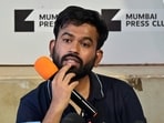 CJP founder Abhijeet Dipke is in Mumbai for the protest seeking CEC Gyanesh Kumar's resignation