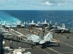 File photo of USS Theodore Roosevelt in the South China Sea.(U.S. Navy via AP)