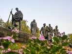 Gram it: Autumn flora has begun to showcase its glory. Here’s a view of it at the Gyarah Murti, a historical landmark featuring statues depicting Mahatma Gandhi’s Dandi March, at the Sardar Patel Marg. As Delhi’s weather quietly transitions into autumn season, some fragrant local blooms like harsingaar and shiuli are also being spotted blooming at various spots across the city.